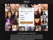 Tablet Screenshot of hirsutedating.com